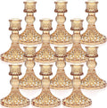 Candlestick Holders Set, Glass Candle Holders by DARJEN