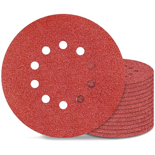 9 Inch 10 Holes Sanding Disc 60 Grit Drywall Sandpaper 15pcs by Awutzut