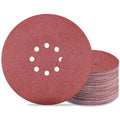 9 inch Sanding Discs 100 Grit 8 Holes Hook and Loop Sandpaper by Awutzut
