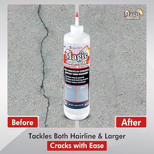 Gray 1.4 LB Magic Crack Filler Bottle - Image 4