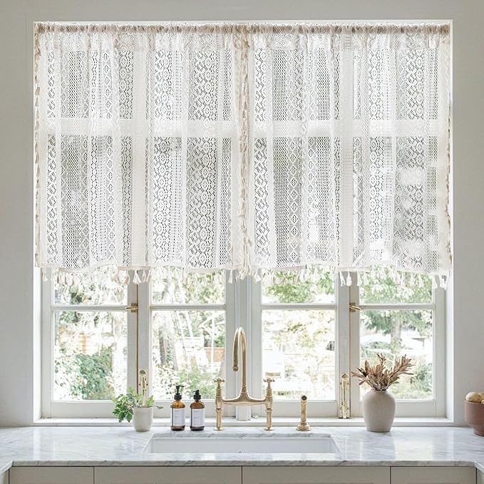 Sutuo Home Boho Lace Short Curtains - Image 6