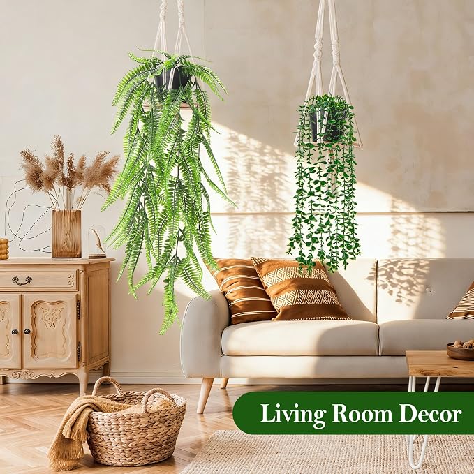 Der Rose 8Pcs Artificial Hanging Plants - Image 5