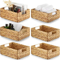 Bluewest Water Hyacinth Storage Baskets, Woven Bins by BLUEWEST