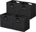 UBBCARE 4 Pack Wicker Basket, 12×12 Storage Cubes by UBBCARE