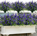 48 Bundles Artificial Lavender Flowers Outdoor UV Resistant, Realistic Plastic by GeegoodsLLC