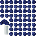 AVIVIHO 65pcs Fake Flowers Navy Blue Hydrangea Artificial Flowers Bulk Silk by Aviviho