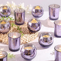 12 Pcs Assorsted Purple Votive Candle Holders by DEVI
