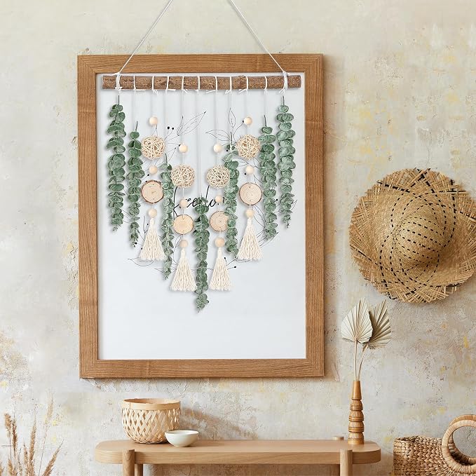 Sggvecsy 21’’ Eucalyptus Wall Hanging Decor Artificial Eucalyptus Plant Fake - Image 5