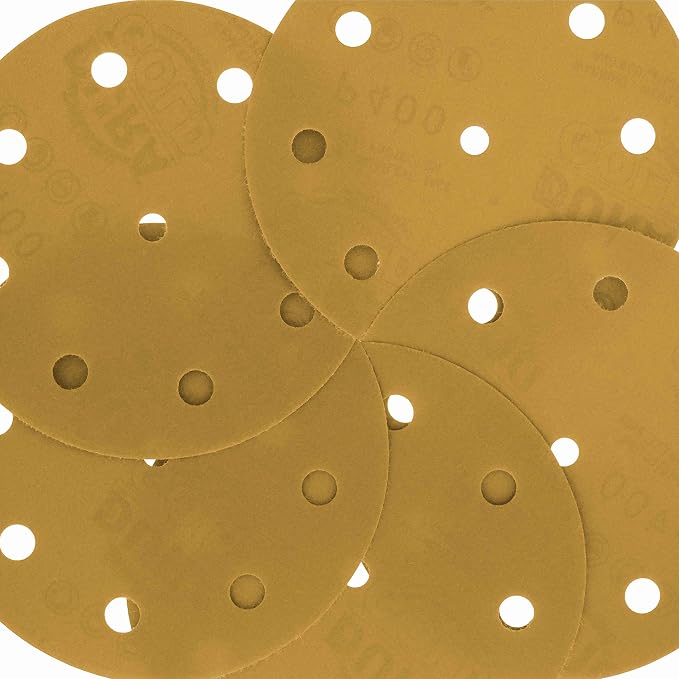 Dura-Gold Premium 5" Gold Sanding Discs - Image 3
