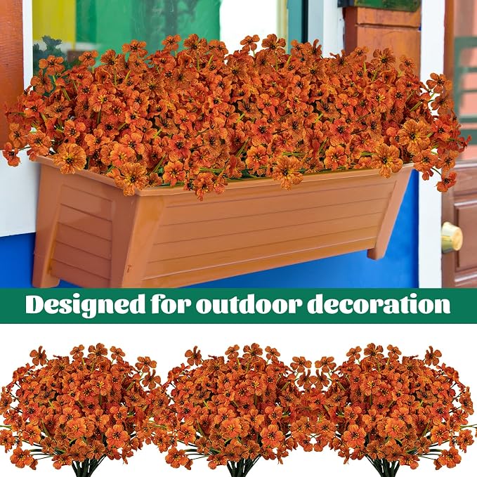 Lnoicy 12 Pcs Artificial Flowers - Image 3