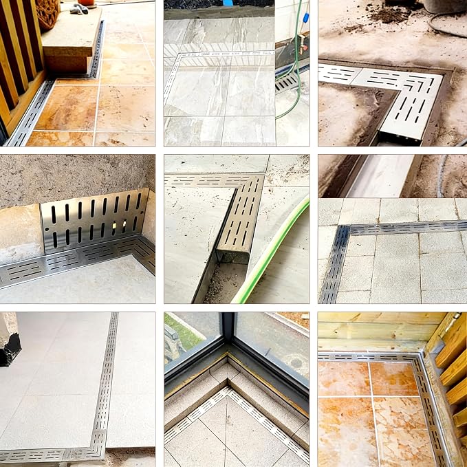 304 Stainless Steel Trench Drain Kit, Narrow Channel Drain - Image 5