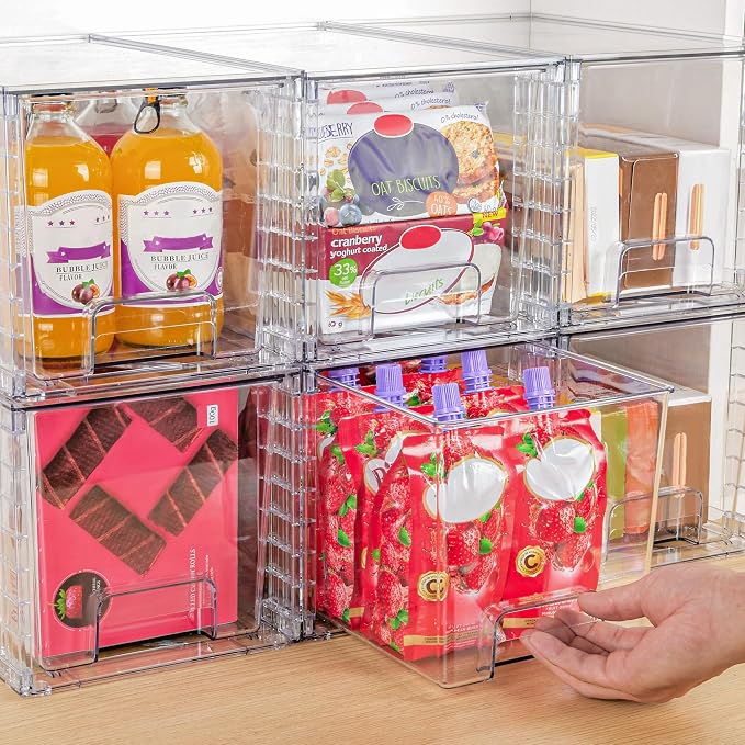 Vtopmart 4 Pack Large Stackable Storage Drawers, Medicine Organization - Image 6