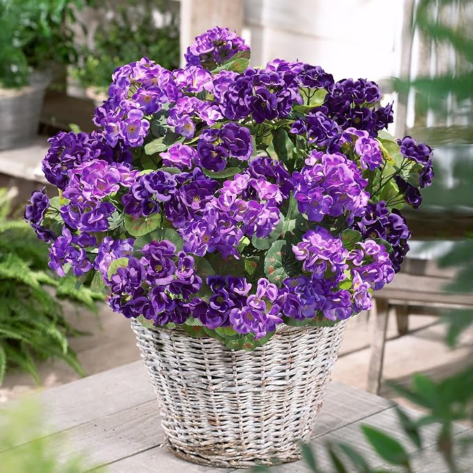 Artificial Geranium Fake Flowers - Image 3