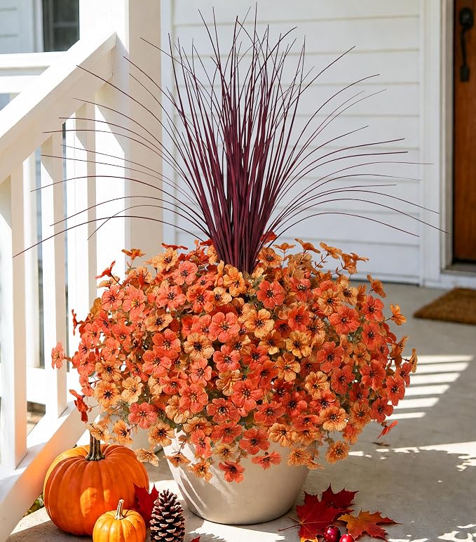 florisso Artificial Fall Flowers Fake Mums by florisso