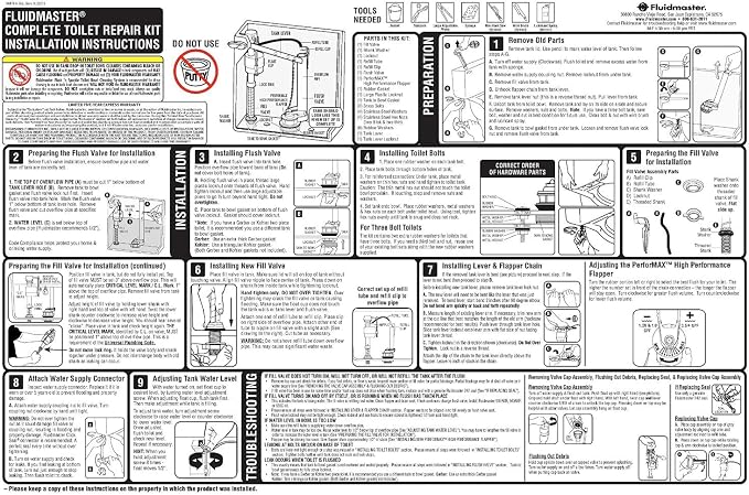 Fluidmaster 400AKR Universal All in One Toilet Repair Kit - Image 7