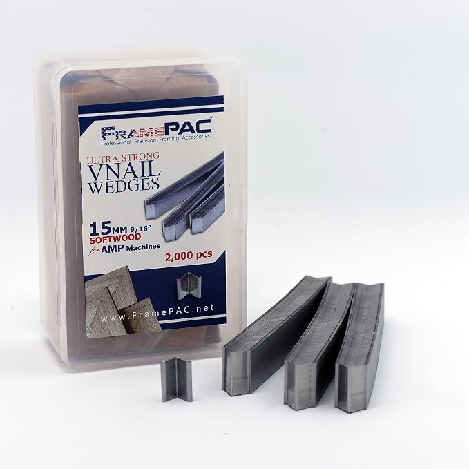 V Nails for Softwood Picture Frames - 15mm - - AMP - Ultra Strong Vnail Wedges - Image 2