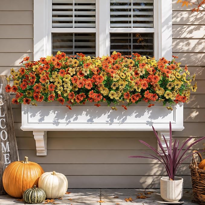 Artificial Fall Flowers Faux Mums - Image 7