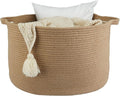 XUANGUO Extra Large Jute Rope Round Storage Basket 22" x 12" | Woven basket by XUANGUO