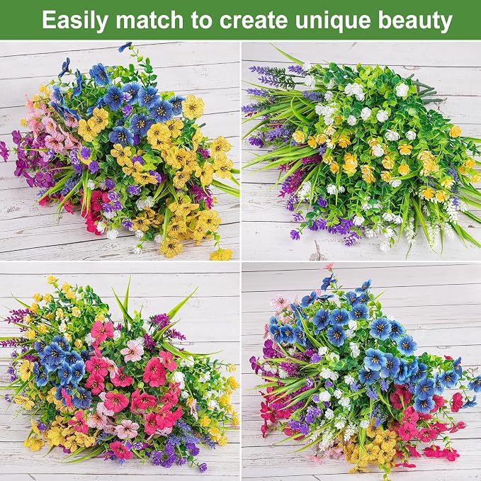 24 Pcs Mixed Artificial Flowers - Image 3