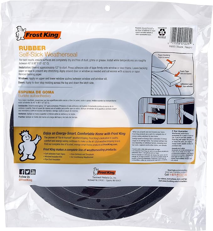 THERMWELL R930H Foam Tape, 1/2 by 9/16-Inch - Image 7