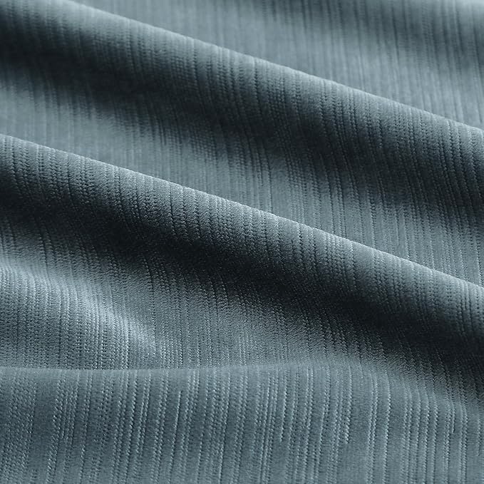 Vision Home Blue Velvet Pinch Pleated Blackout Curtains 95% Room Darkening - Image 5