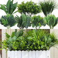 18PCS Artificial Plants Outdoor, Faux Flower Greenery Stems by GreenMoon