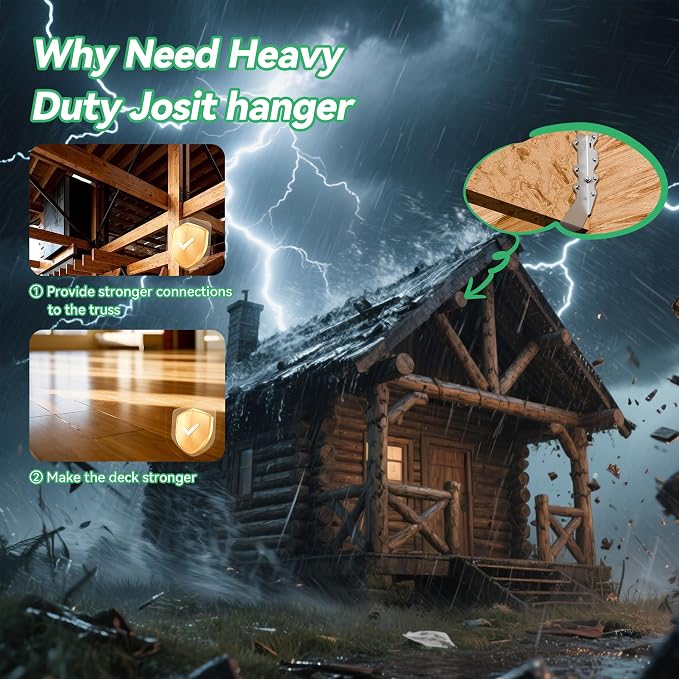 Heavy Duty 2X8 Joist Hanger 14 Gauge LU28 Galvanizing Face Mount Joist Hangers - Image 6