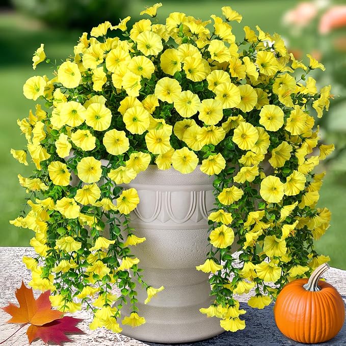 2 PCS Artificial Fall Faux Hanging Flowers Plants - Image 7