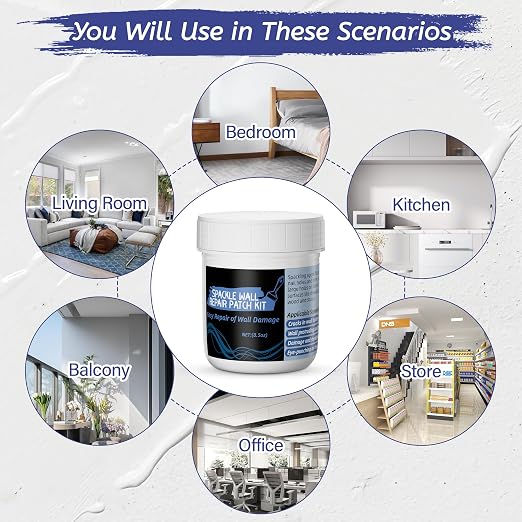 Oriflame Drywall Repair Kit: 8.5 Ounce Spackle Wall Repair - Image 8