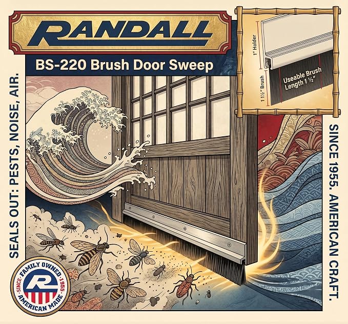 Aluminum Brush Door Sweep for Bottom of Door Exterior, 48 Inch, Metal Door - Image 8