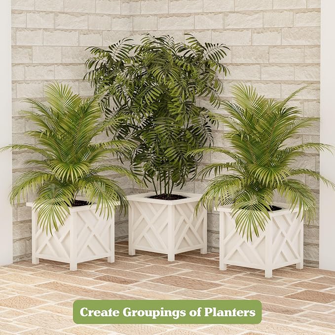 Lattice Design Outdoor Planter Box - Image 4