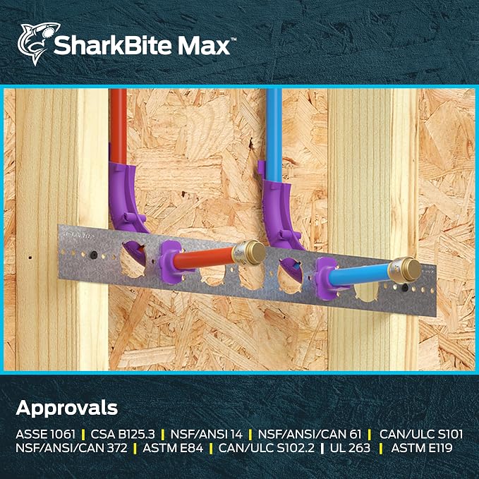 SharkBite Max 1 Inch Push Cap, Push to Connect Brass Plumbing Fitting, PEX Pipe - Image 6