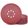 Awutzut 9 inch Sanding Discs 80 Grit 8 Holes Hook and Loop Sandpaper by Awutzut