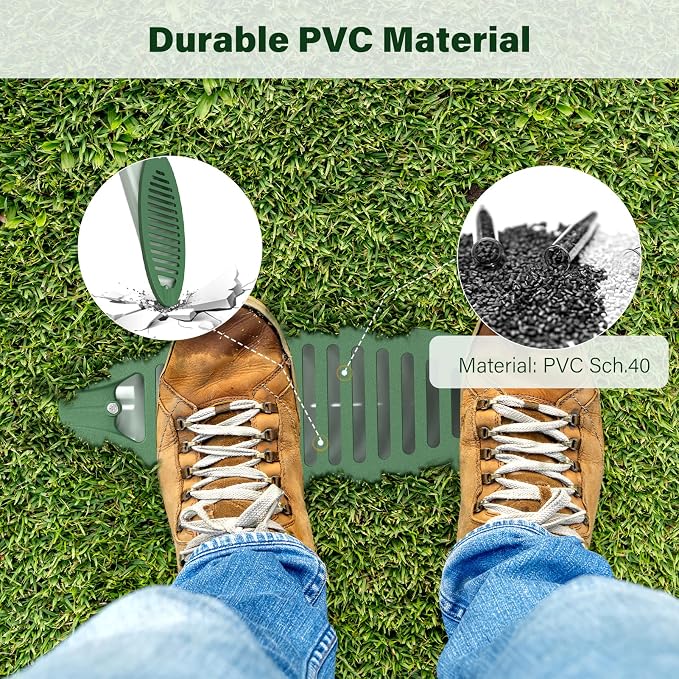 4 in. Green Angled Drainage Grate Yard Drain, Yard Drain Emitter - Image 5