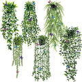 Der Rose 6 Pcs Fake Hanging Plants by DerRose