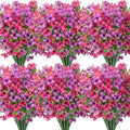 16 Pcs Artificial Flowers for Outdoors Decor, silk flowers, faux plastic plants by OuddyDecor
