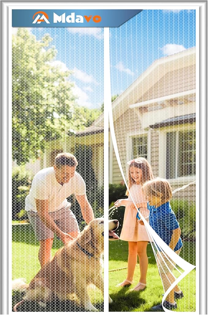 Magnetic Screen Door, Door Screen Magnetic Closure-Keeps Bugs Out Let Breeze in by Welcometobuy