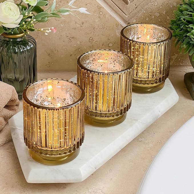 Kate Aspen Gold Votive Candle Holders - Image 3
