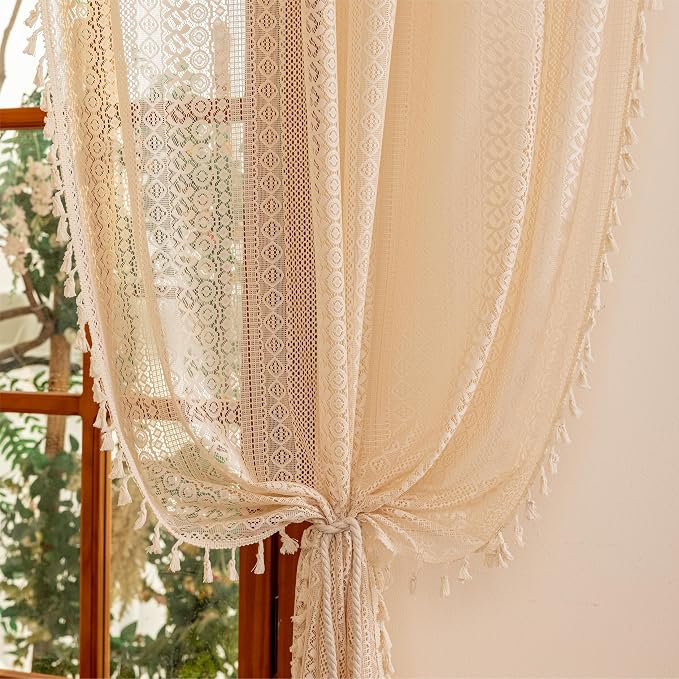 Sutuo Home Boho Curtains 2 Panels - Image 3