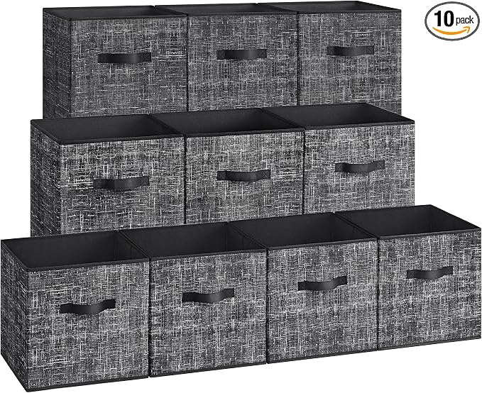 SONGMICS Storage Cubes, 13-Inch Foldable Closet Organizers | Non-Woven Fabric by Unknown