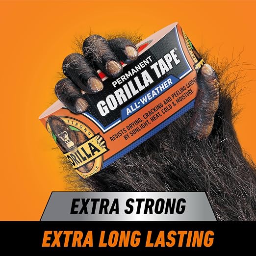 GORILLA All Weather Duct Tape, 1.88 in x 25 yd, Waterproof, Heavy Duty Adhesive - Image 2