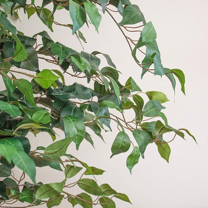 Nearly Natural 7 ft Artificial Ficus Tree - Image 4