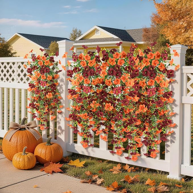 INQCMY Artificial Fake Fall Flowers Plants - Image 4
