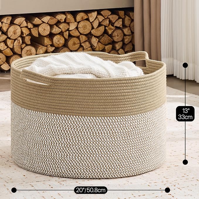 KAKAMAY Large Blanket Basket - Image 5