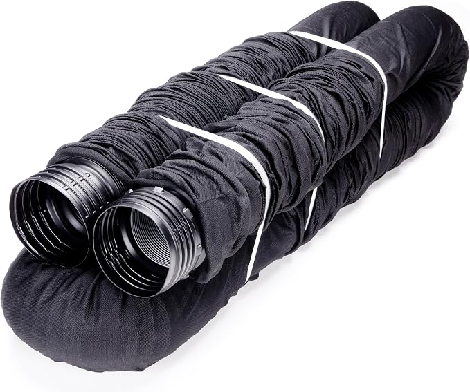 Flex-Drain 52003 Flexible/Expandable Landscaping Drain Pipe, Perforated by Flex-Drain