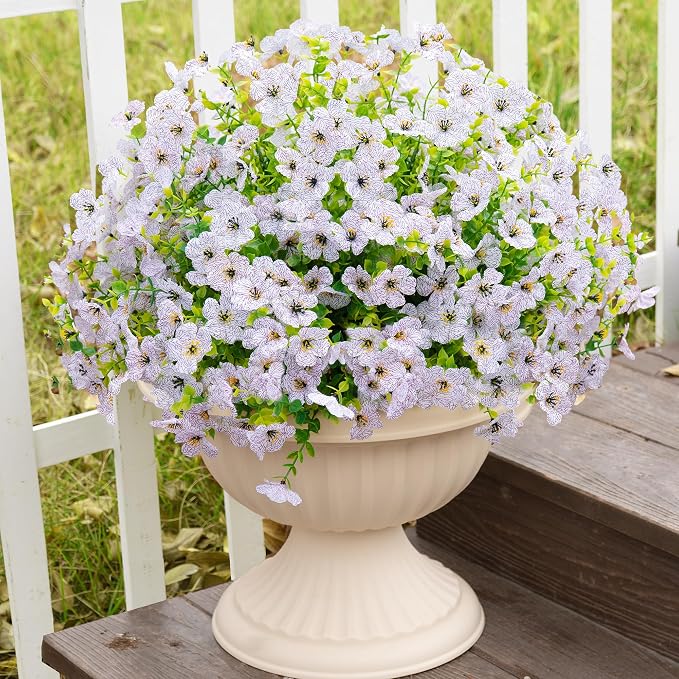 Artificial Fake Flowers Plants for Outdoors Spring Summer Decoration, Faux - Image 7