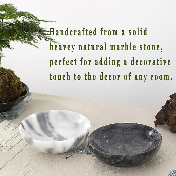 4.72 Inch Small Decorative Bowls, Natural Marble Decorative Bowls - Image 6