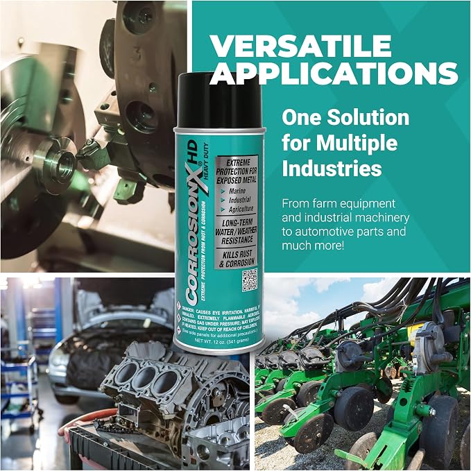 CorrosionX Heavy Duty Anti Rust Spray, Dripless Self-Healing Corrosion Inhibitor - Image 7