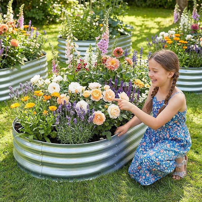 Land Guard 2 Pack 4×2×1ft Galvanized Raised Garden Bed Outdoor, Heavy Duty - Image 7