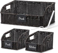 Pantry Organizers, Handwoven Large Wicker Baskets by Unknown